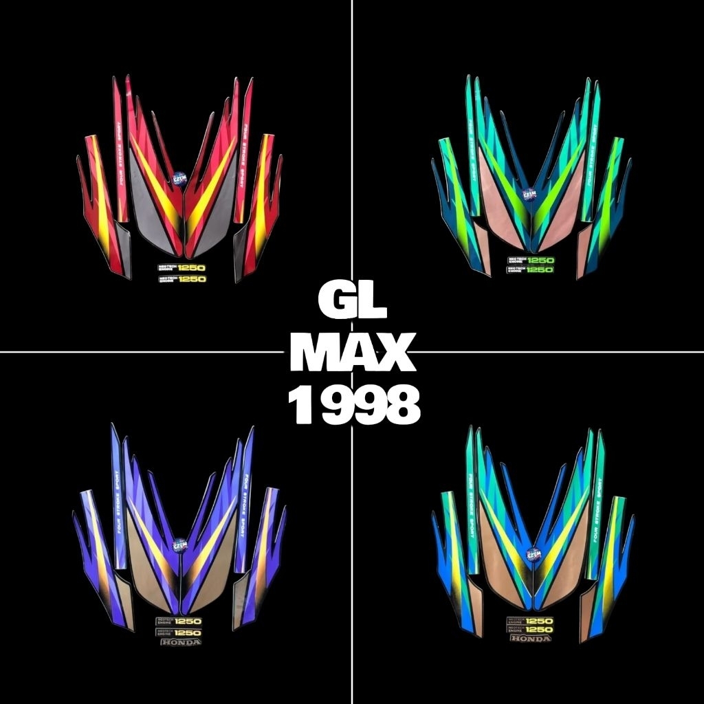 Striping Sticker Honda GL Max 1998
