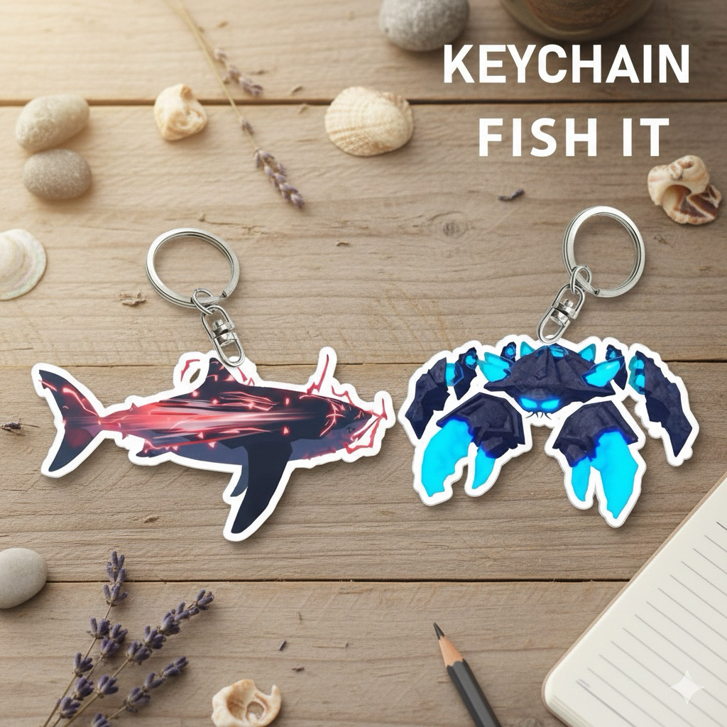 Ganci / Gantungan Kunci Akrilik ROBLOX FISH IT "FISH"