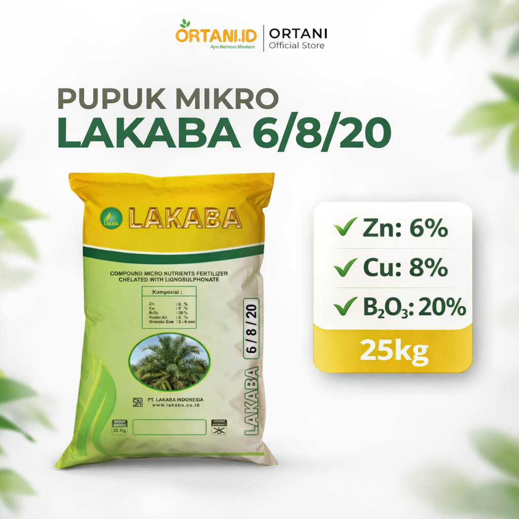Pupuk Mikro LAKABA 6/8/20  (Zn/Cu/B2O3) - 25 Kg Micro Nutrients Fertilizer Sawit