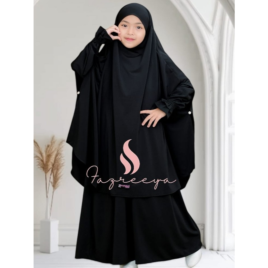 Gamis Anak 2026 Jersey Premium Set Hijab
