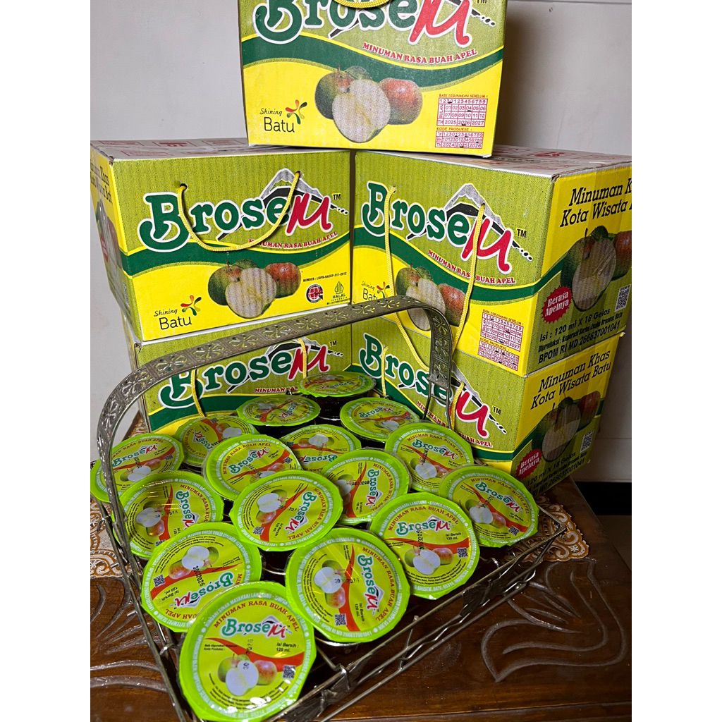 Minuman sari apel Brosem oleh oleh khas kota Batu malang isi 32 di jamin segar