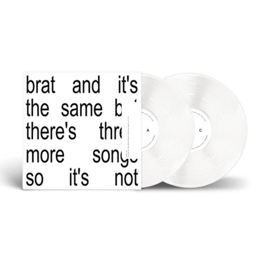 PIRINGAN HITAM / VINYL CHARLI XCX - BRAT AND IT'S THE SAME BUT THERE'S THREE MORE SONGS SO IT'S NOT 