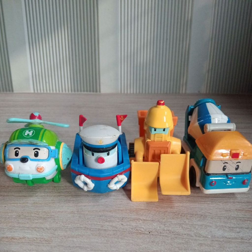 diecast robocar poli dan robotrains ORI Silverlit preloved