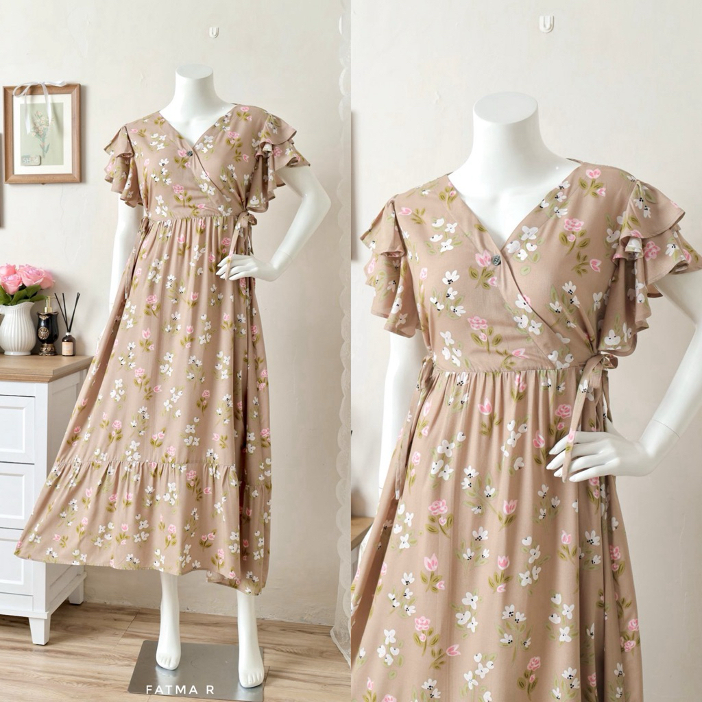 Fatma dress daster kimono homey dress rayon daster rayon busui friendly