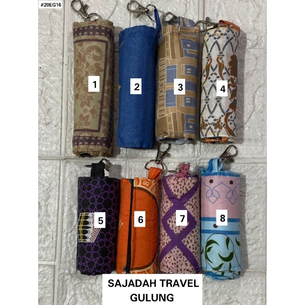 SAJADAH TRAVEL GULUNG/Sajadah genggam travel, sajadah souvenir