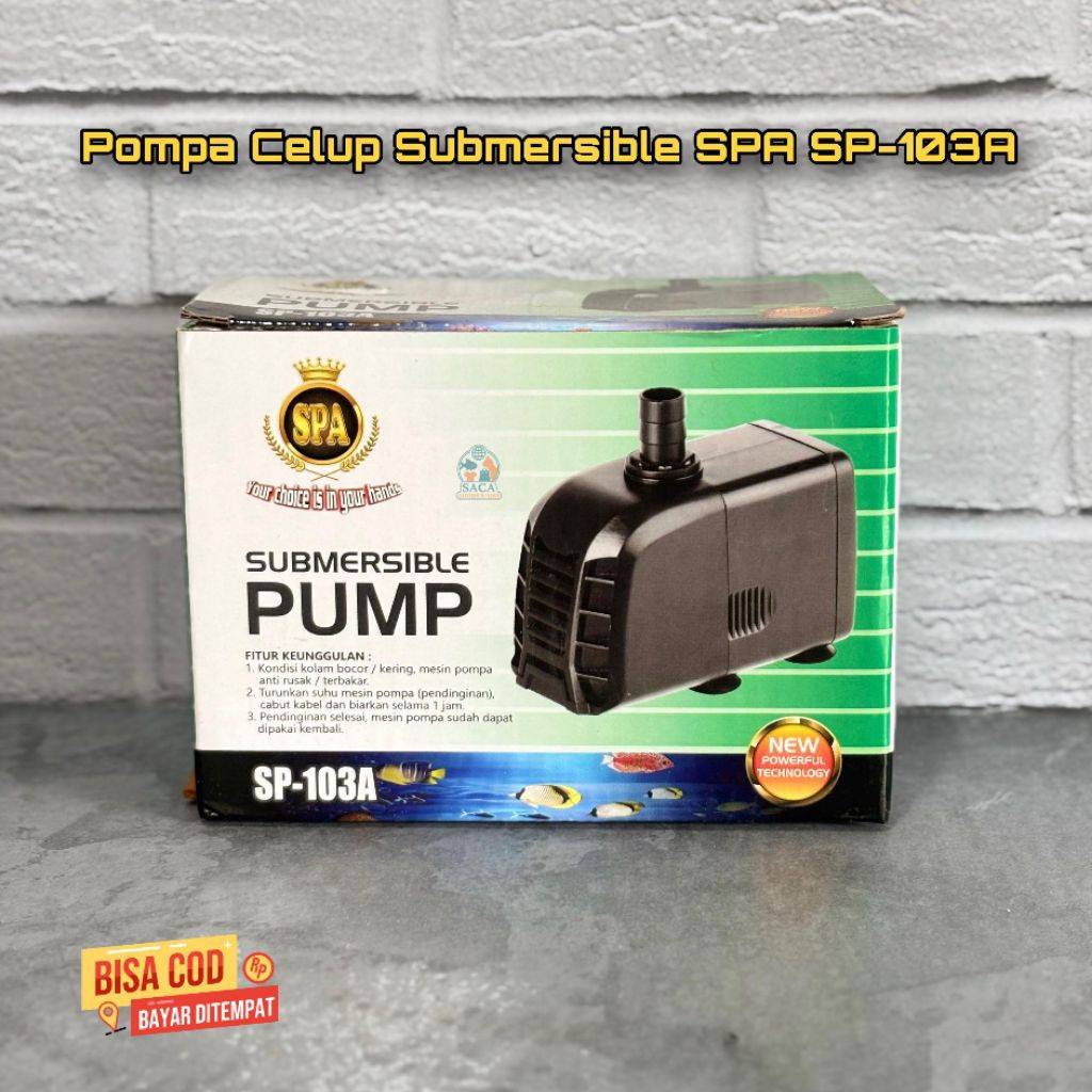 Pompa Celup Akuarium Aquarium Submersible Pump SPA SP-103A SP103
