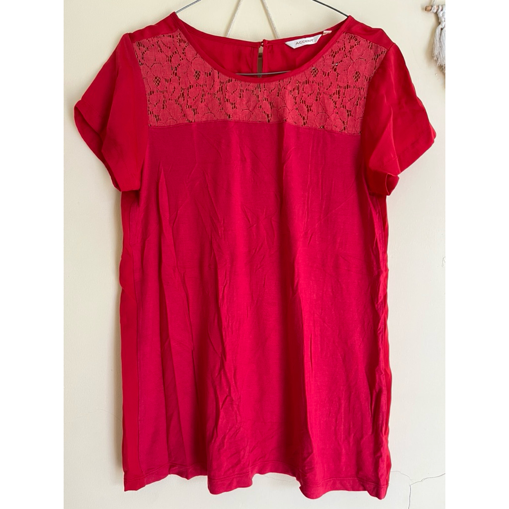 PRELOVED baju lengan pendek accent