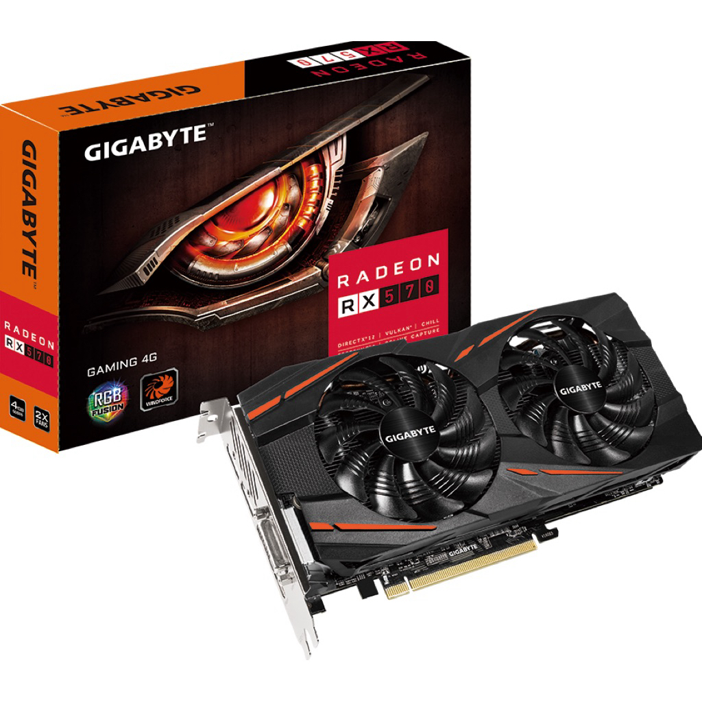 VGA RX570 GAMING 4G - GIGABYTE [ORIGINAL LIKENEW]