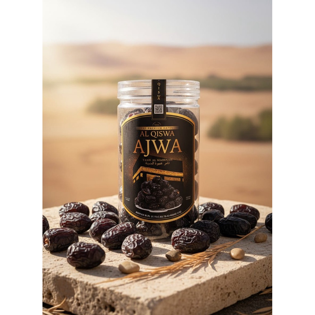 KURMA AJWA MADINAH 500GRAM AJWA KURMA NABI  / KURMA MADINAH ASLI KURMA AJWA PREMIUM