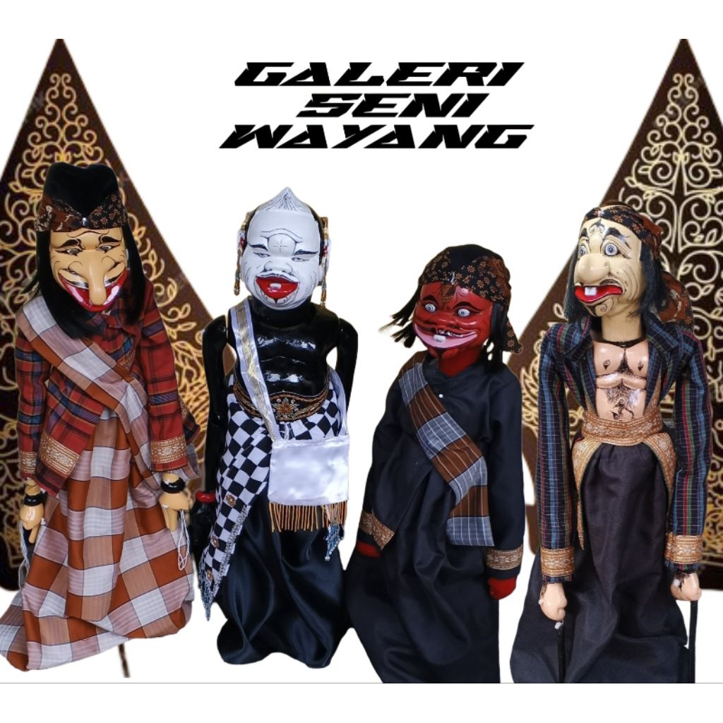 1 Set wayang golek premium ( Punakawan )