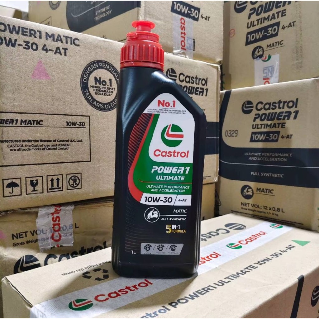 AA Motor Surabaya - Oli Castrol Power 1 Ultimate Matic 1L Full Sintetik SP 1 Liter