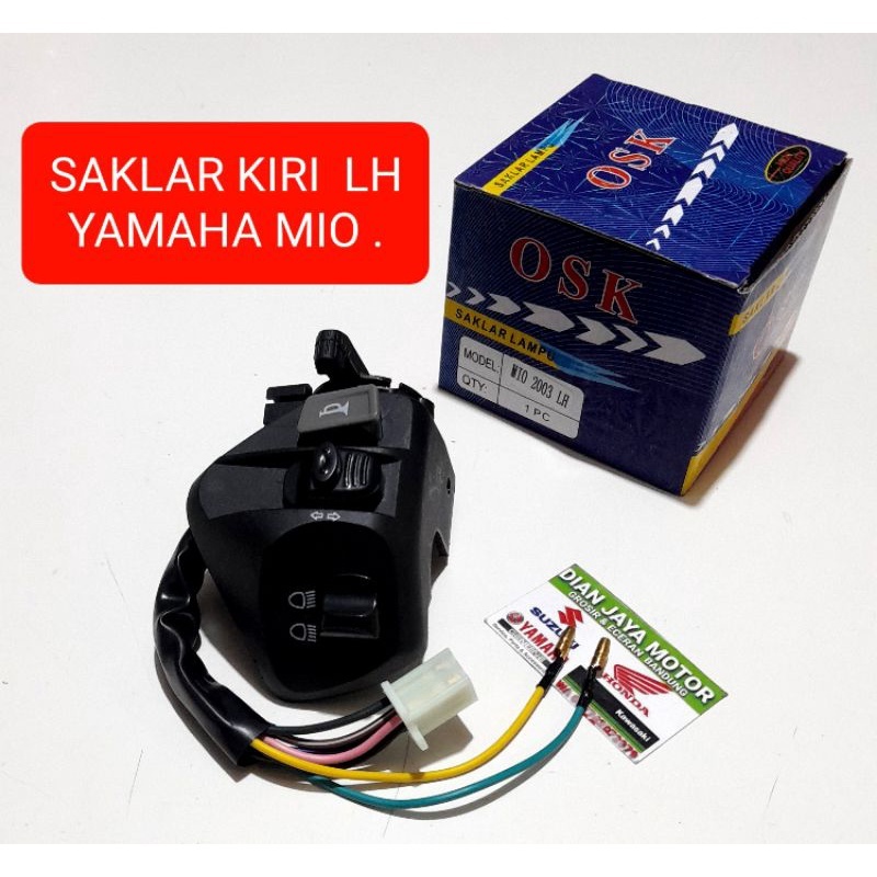 SAKLAR LAMPU KIRI LH YAMAHA MIO.MIO SOUL MIO J.JUPITER Z MX XEON SOUL GT MIO J  OSK dian jaya motor