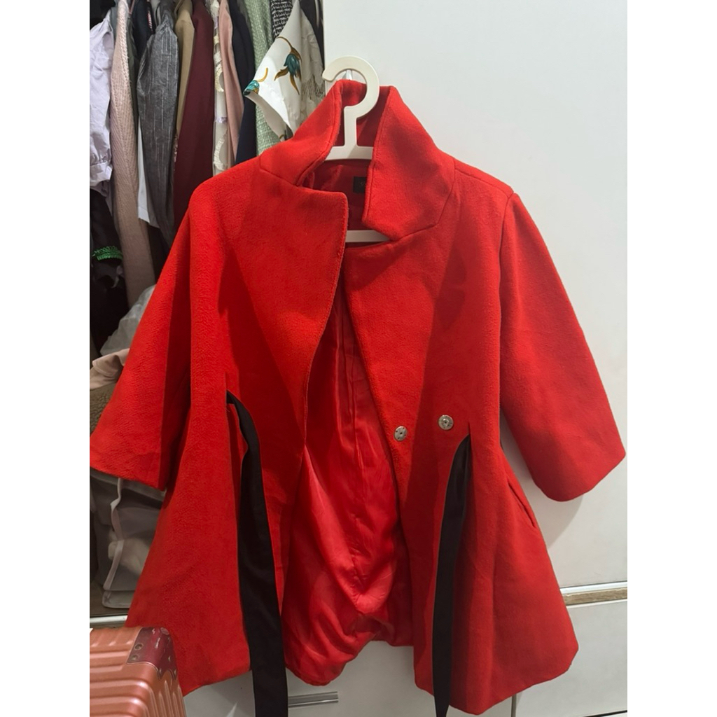 coat winter merah wanita