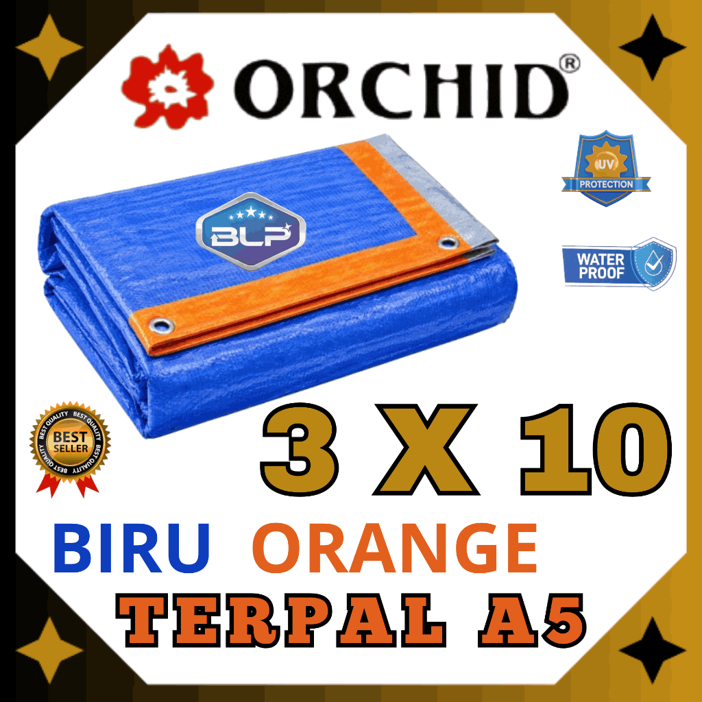 Terpal Orchid A5 Ukuran 3x10