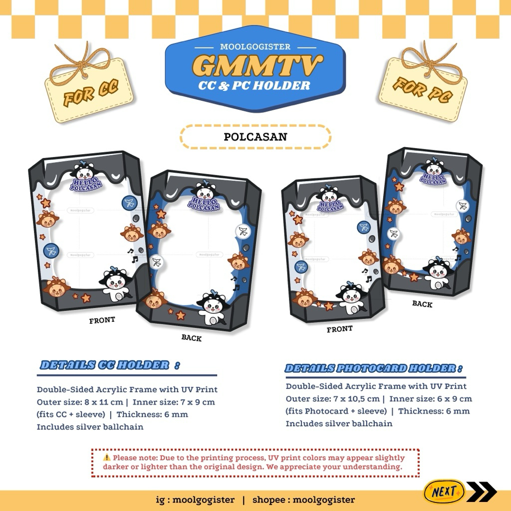 [ PO ] Collectible Card Holder & Photocard Holder GMMTV Mascot