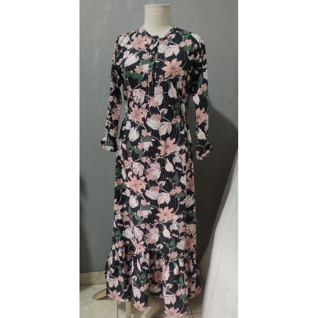 Tropical dress/Gamis by Vanilla hijab ( Preloved)