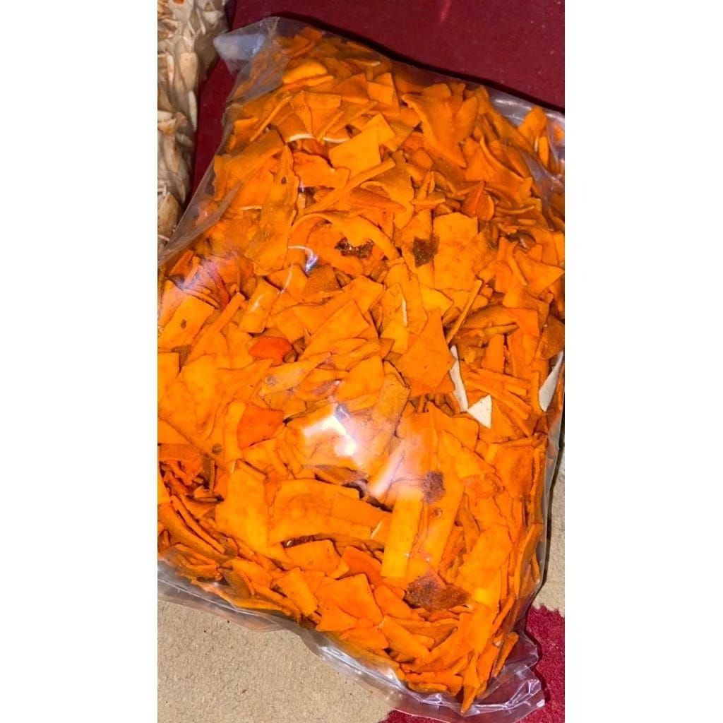 patahan krupuk slondok mentah 1 kg pedas manis