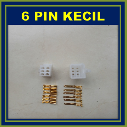 Socket kabel 6 pin kecil putih / soket kabel 6 pin kecil / konektor kabel 6 pin kecil / soket 6 pin 