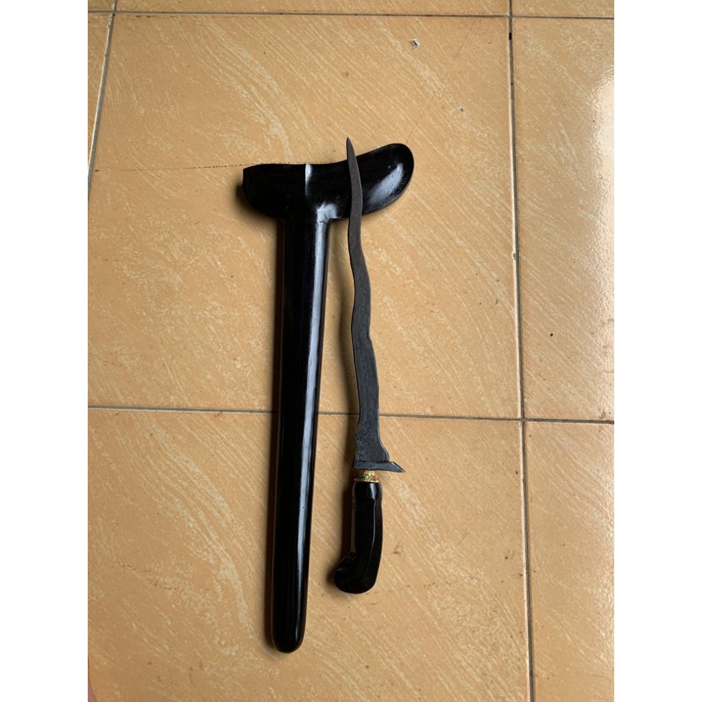 warangka gayaman jogja komplit sudah ada keris cat hitam