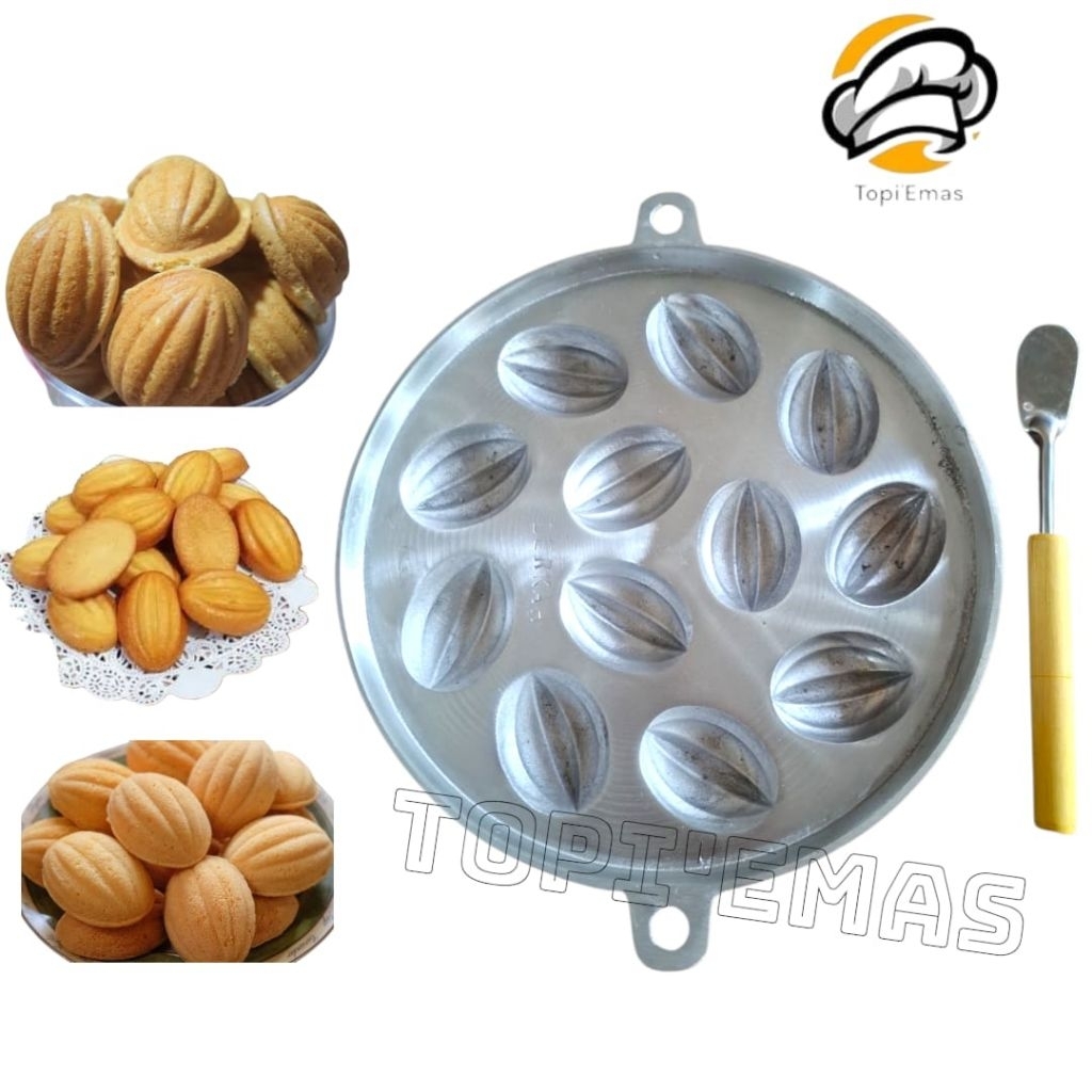 Cetakan Kue Bolu Kering Belimbing Bulat Isi 12 Lubang