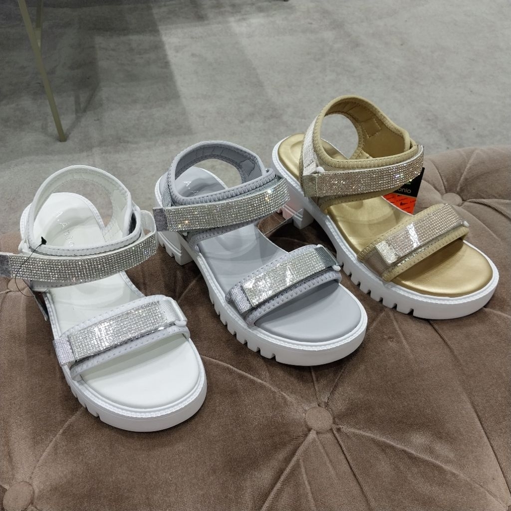 A.ANTONIO sandal tali wanita heels 7cm ori