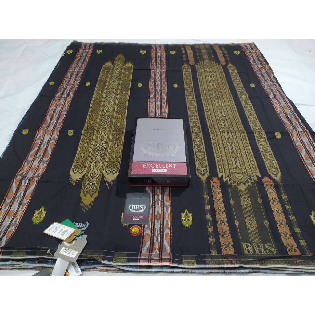 Sarung BHS Excellent JGP Jacquard SGF SSN Silver Songket timbul original