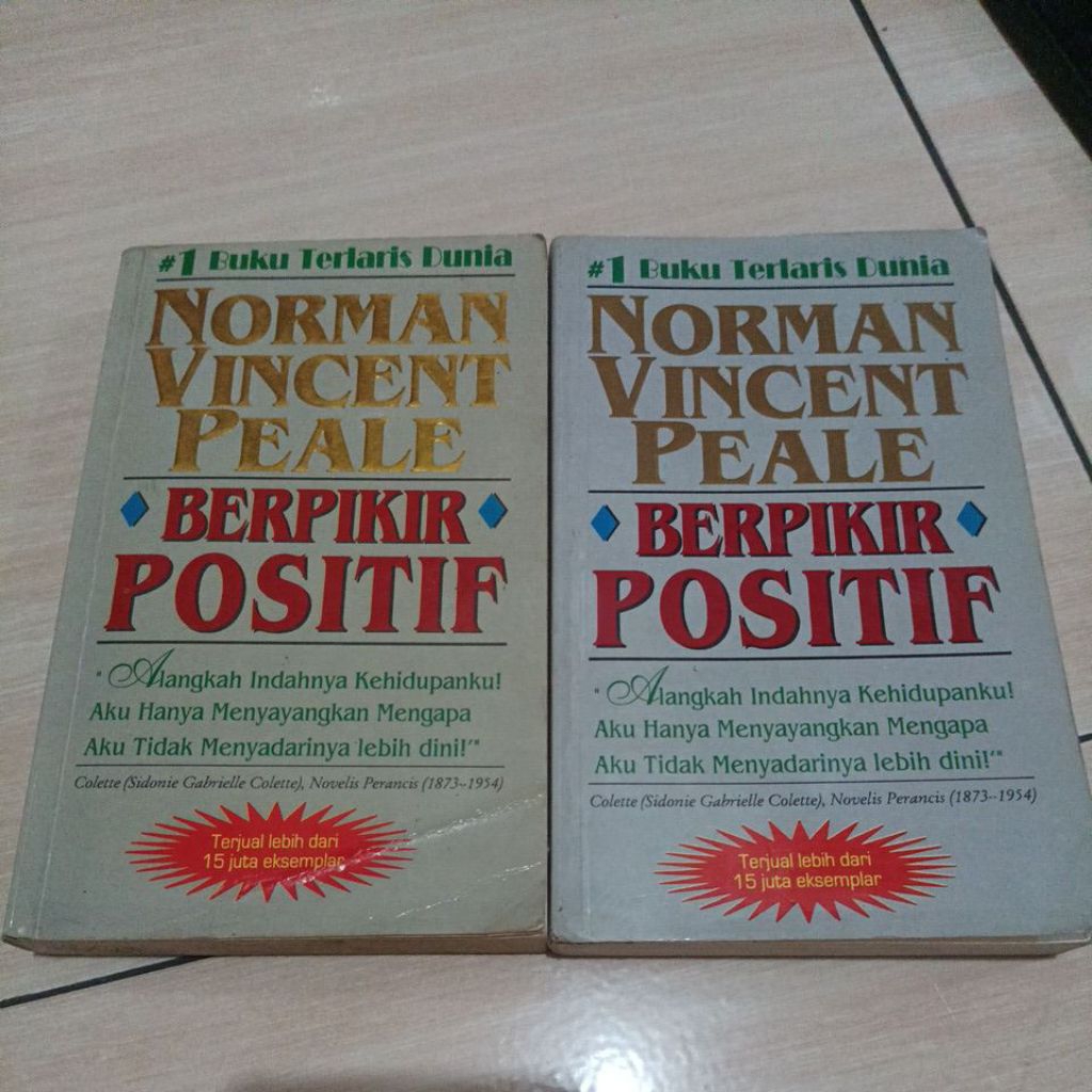 buku berpikir positif motivasi self improvement bekas original