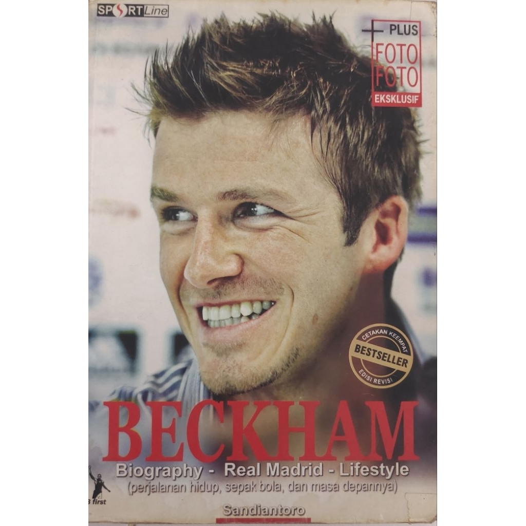 BUKU BECKHAM BIOGRAPHY REAL MADRID LIFESTYLE BEKAS ORIGINAL