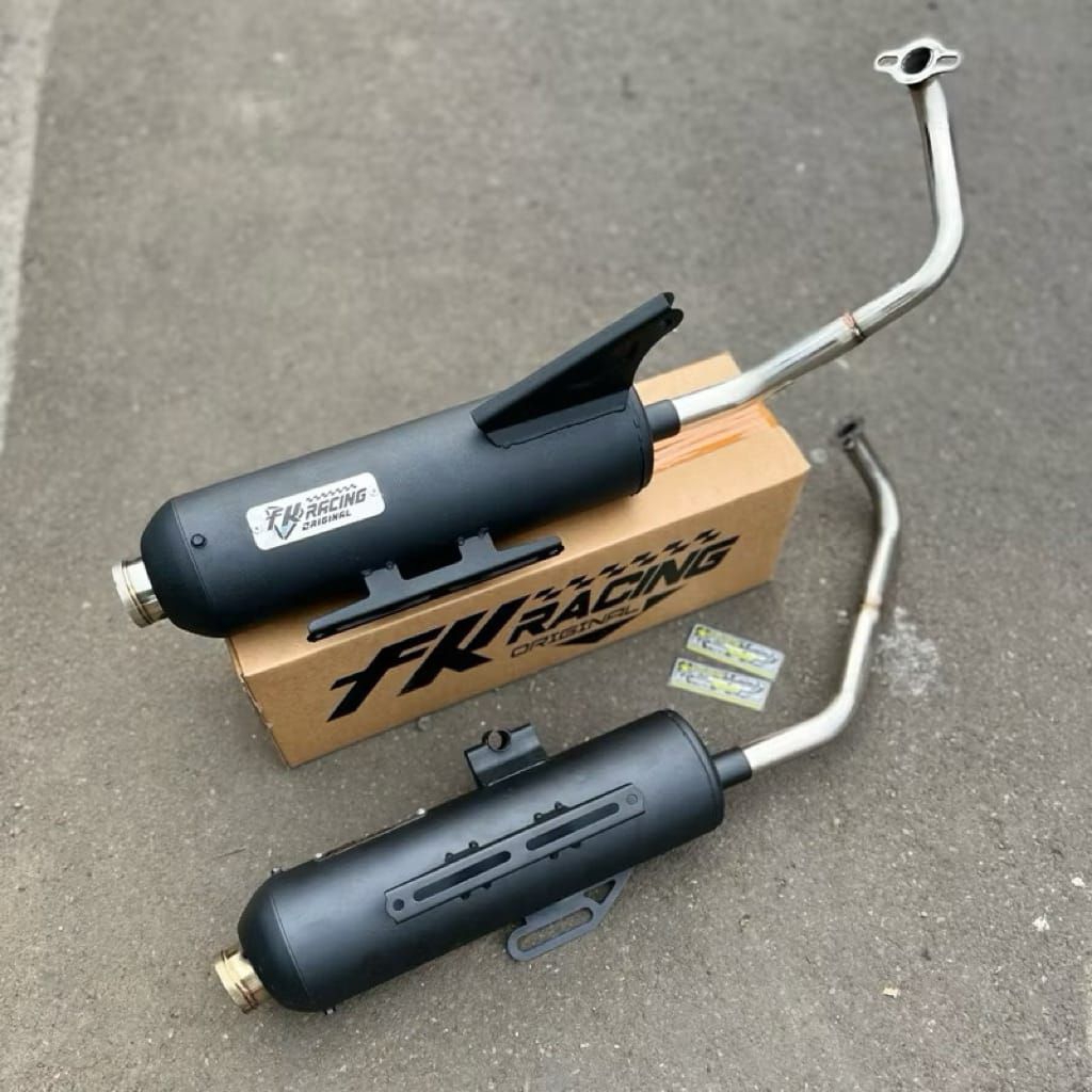 Knalpot Standar Racing Copy FK RACING Termurah Type Kinochi Al Matic Beat Vario Mio Scoopy
