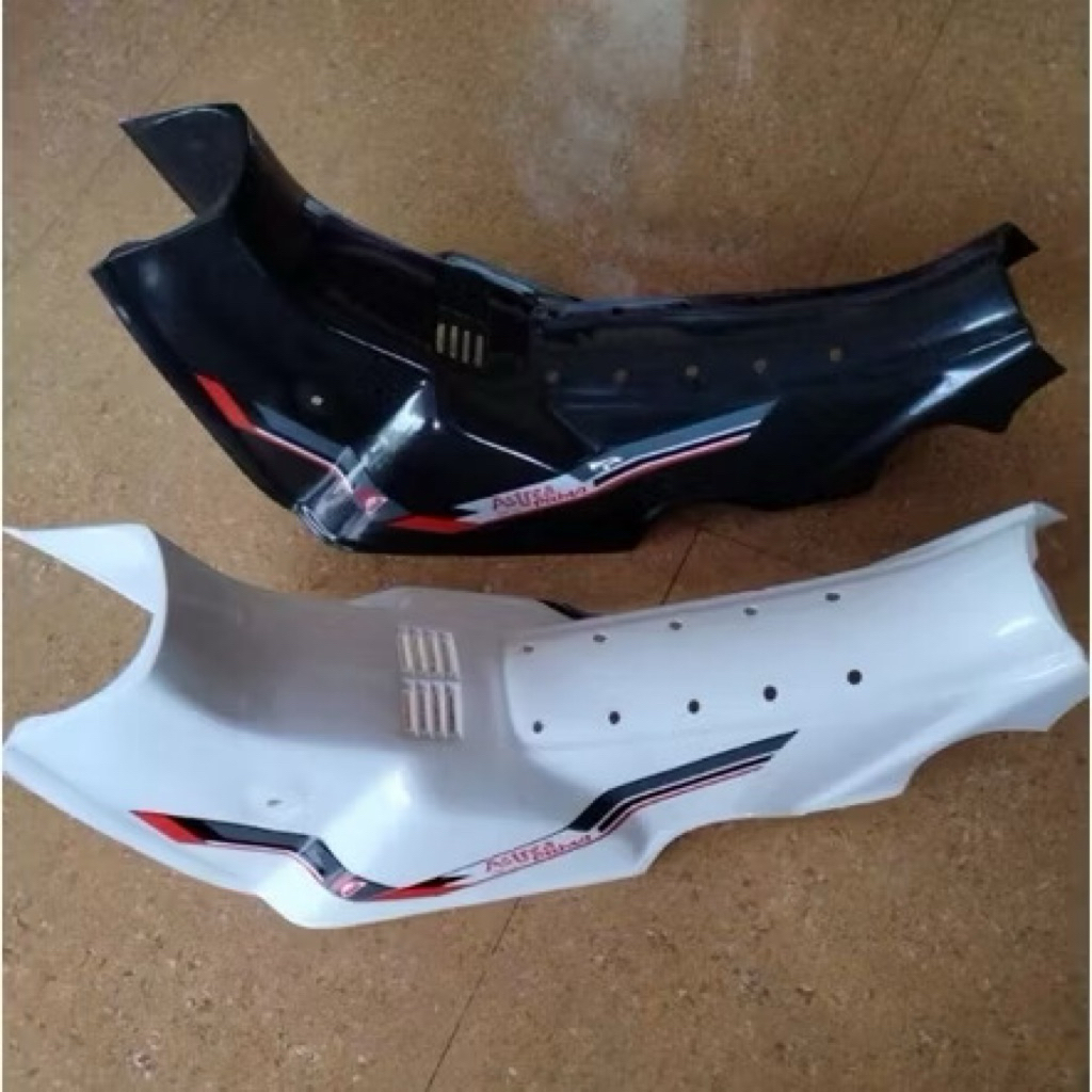 Ready Legshield Sayap Tengah Honda Astrea PRIMA - Dek Legsil Leghsil Putih Hitam Prima