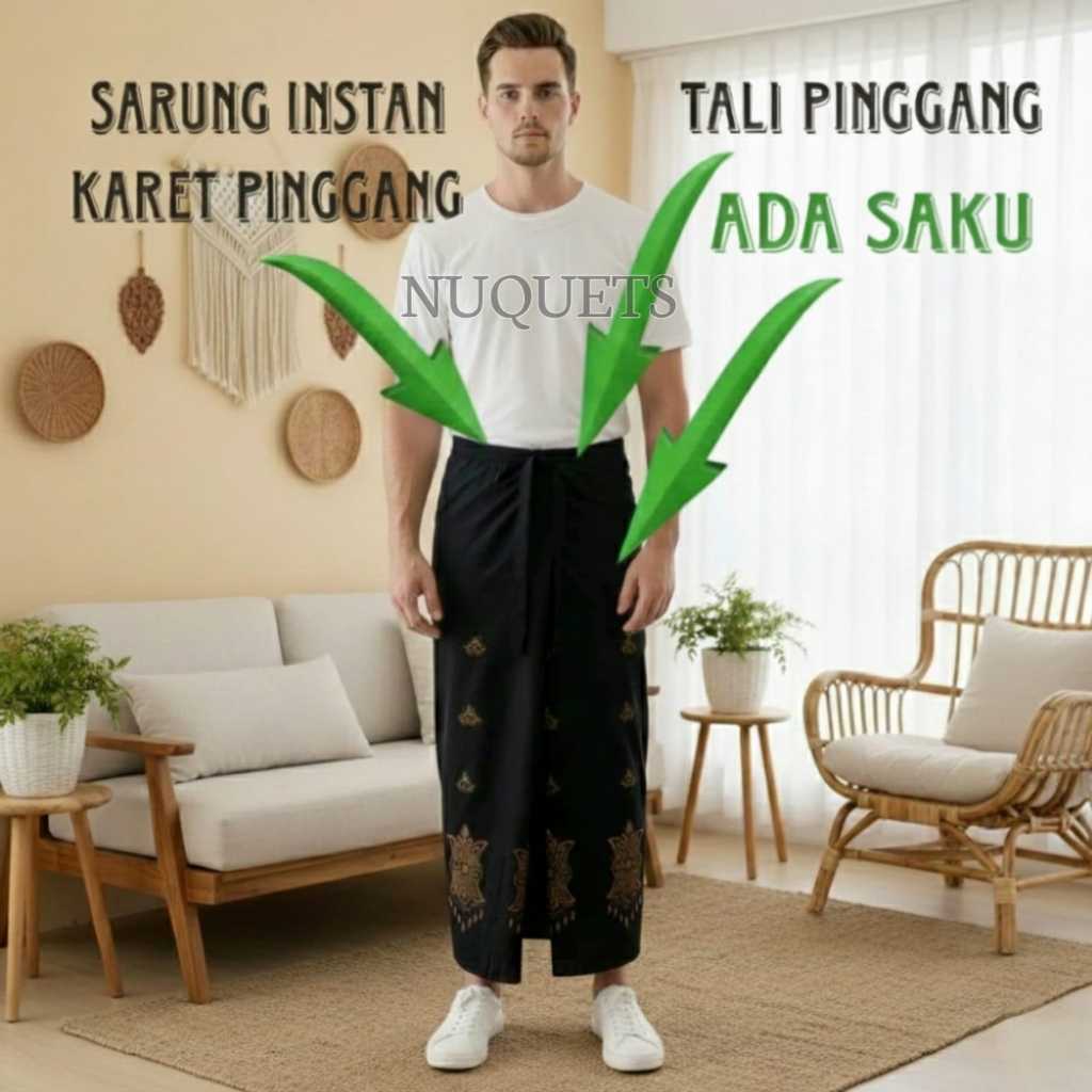 Sarung Celana Muslim Sarwon Selana Pinggang Cowok Tanggung Motif Praktis Srung Karet Remaja Jumbo Sa