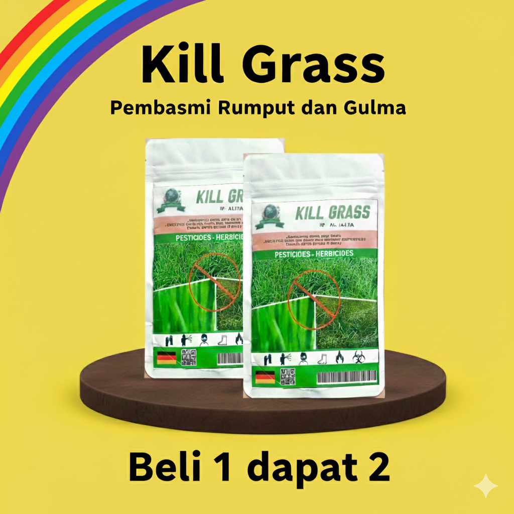 HERBISIDA KILL GRASS BUBUK RACUN PEMBUNUH RUMPUT DAN GULMA