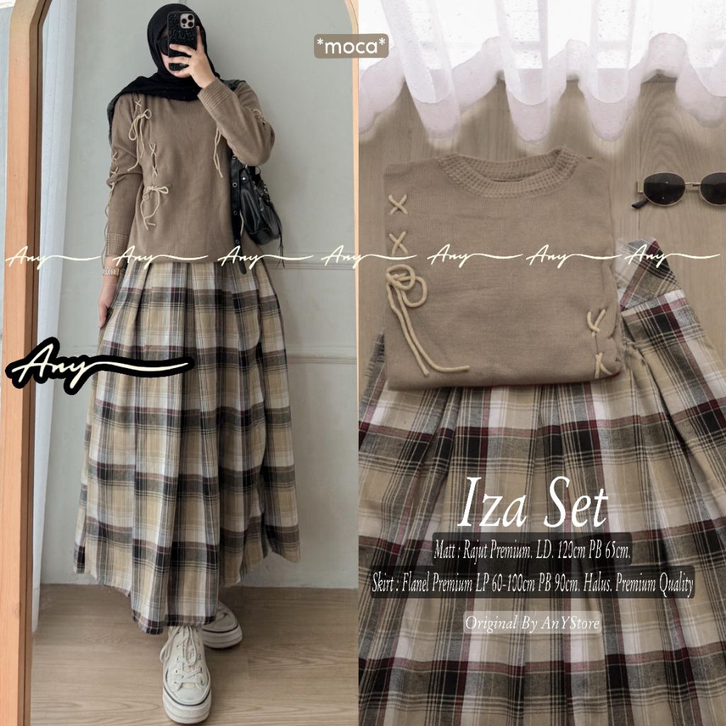 Setelan Wanita Rajut One Set Rok Iza Set By Any Set Rok Wanita Rajut
