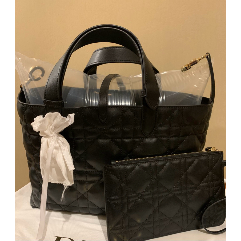 Tas hitam baru kulit (tote bag)