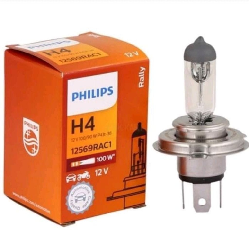 BOHLAM HALOGEN H4 12V 100/90W PHILIPS ORIGINAL