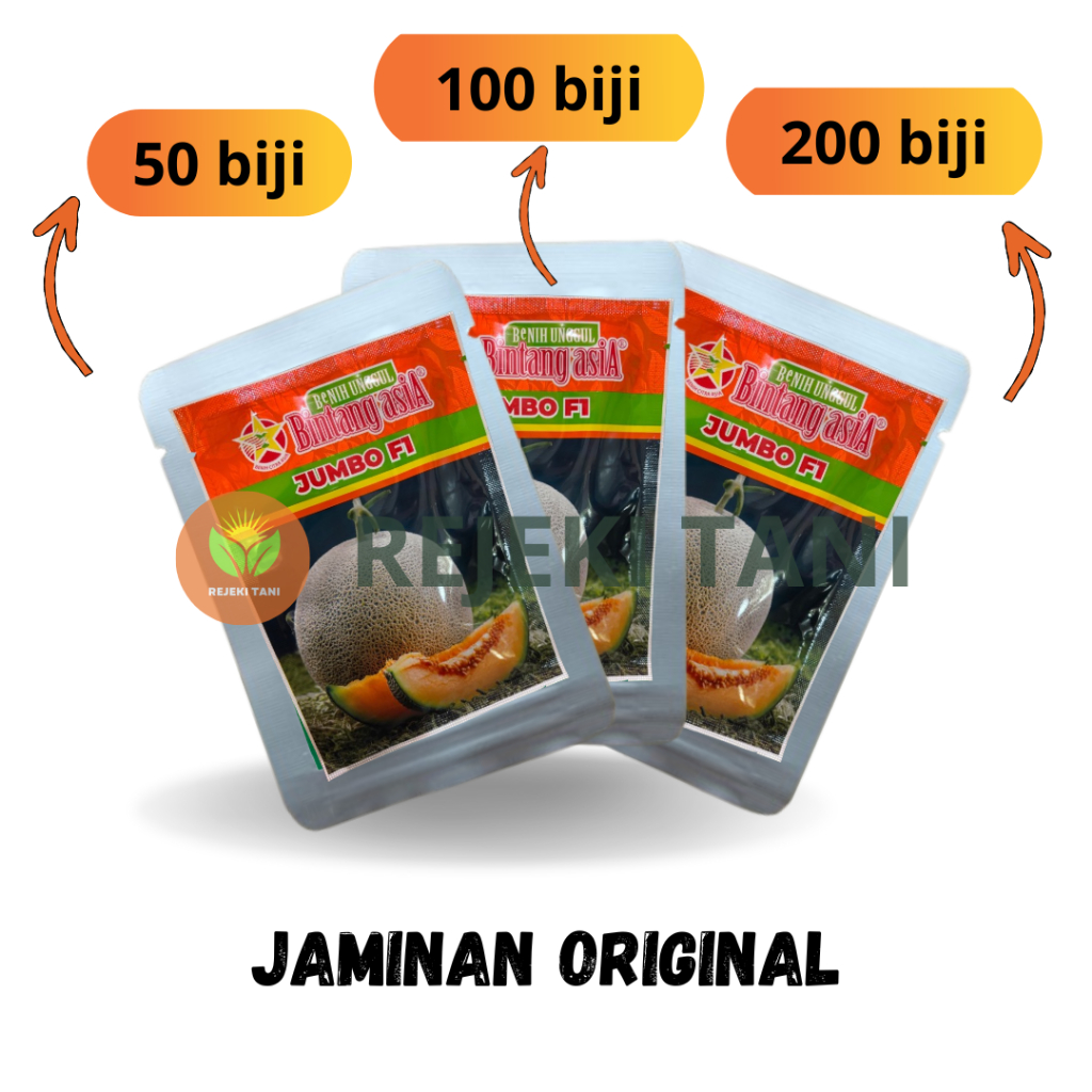 Benih melon Jumbo F1 Cap Bintang Asia BCA kemasan repack