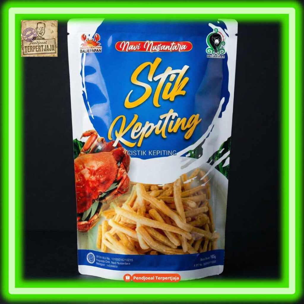 Stik Kepiting Navi Nusantara 165gr - Cistik Oleh-oleh Khas Balikpapan - Renyah & Gurih