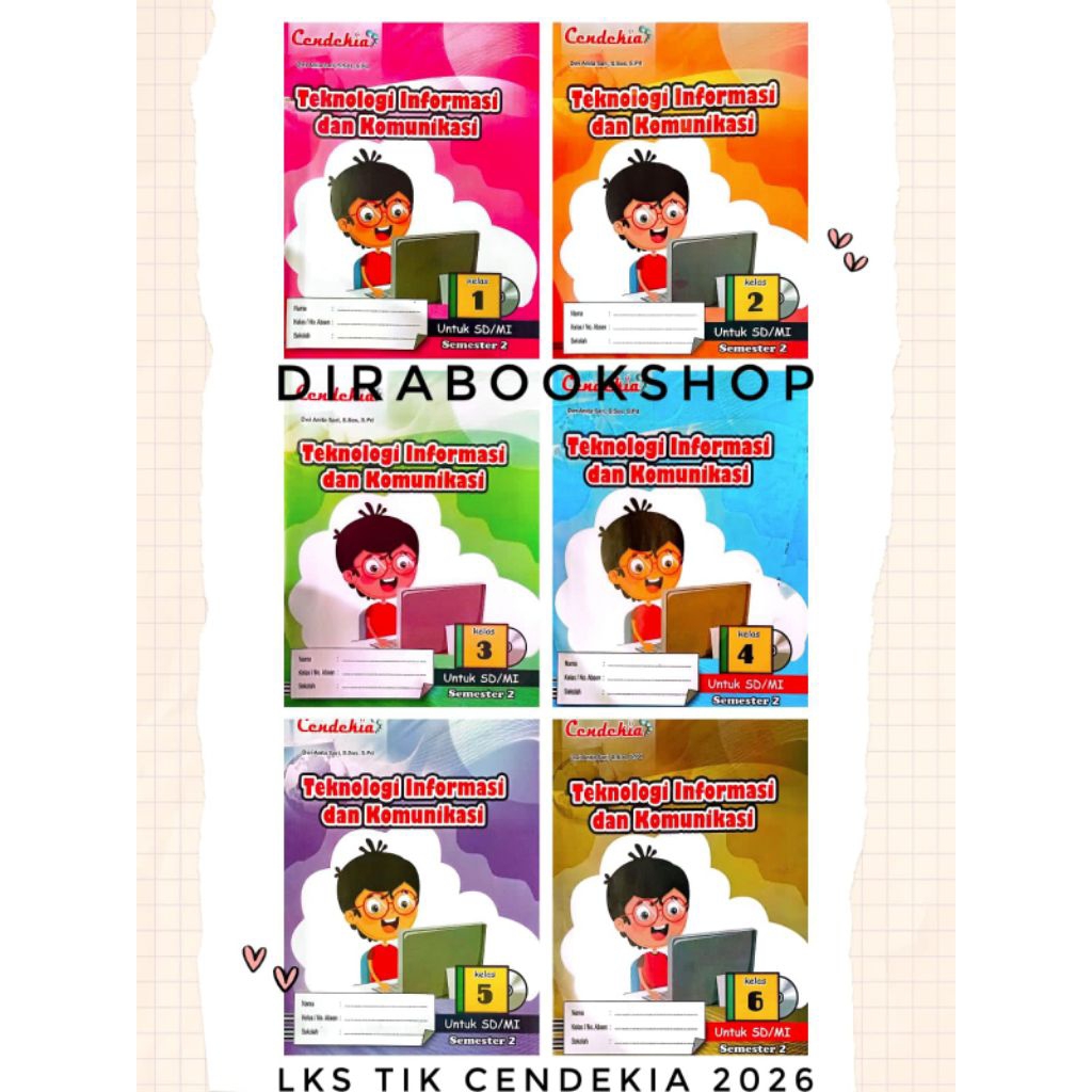 Semester 2 LKS TIK 2026 Cendekia Kelas 1/2/3/4/5/6 SD