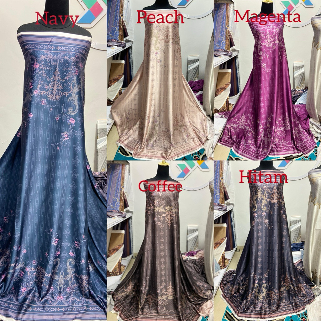 KAIN ARABIAN SILK MOTIF / KAIN SILK MOTIF / BAHAN SILK MOTIF