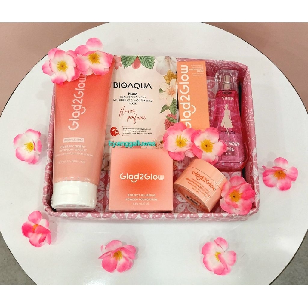 PAKET HAMPERS KADO ULANG TAHUN GLAD2GLOW/PAKET HAMPERS KADO ANNIVERSARY G2G