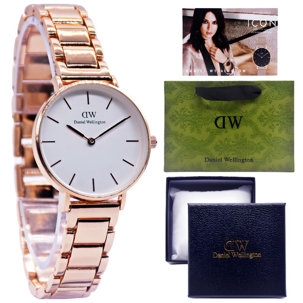 jam tangan wanita,cewek, WD FULL SET BOX MEWAH ORIGINAL JAM TANGAN FHASION WANITA