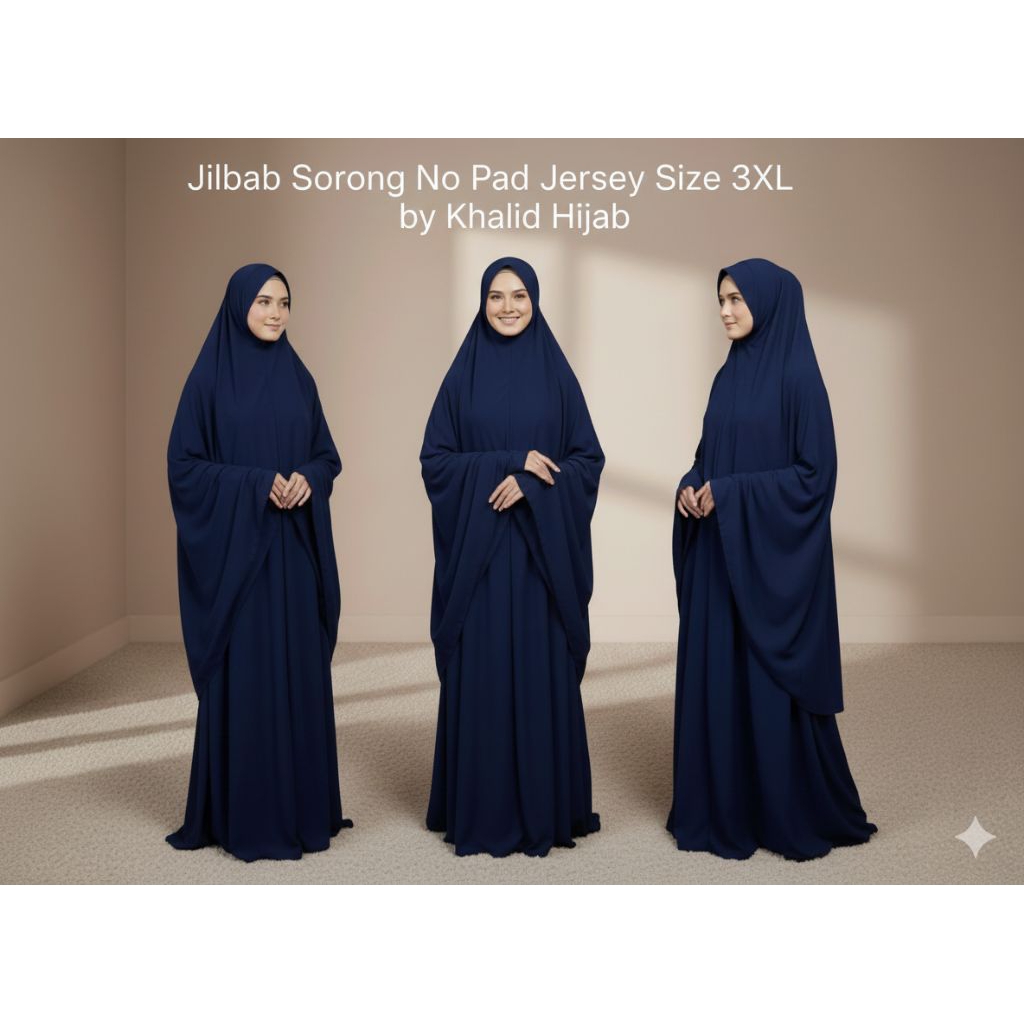 HIJAB INSTAN JERSEY DAGU JUMBO PREMIUM BY KHALID HIJAB size XXXL