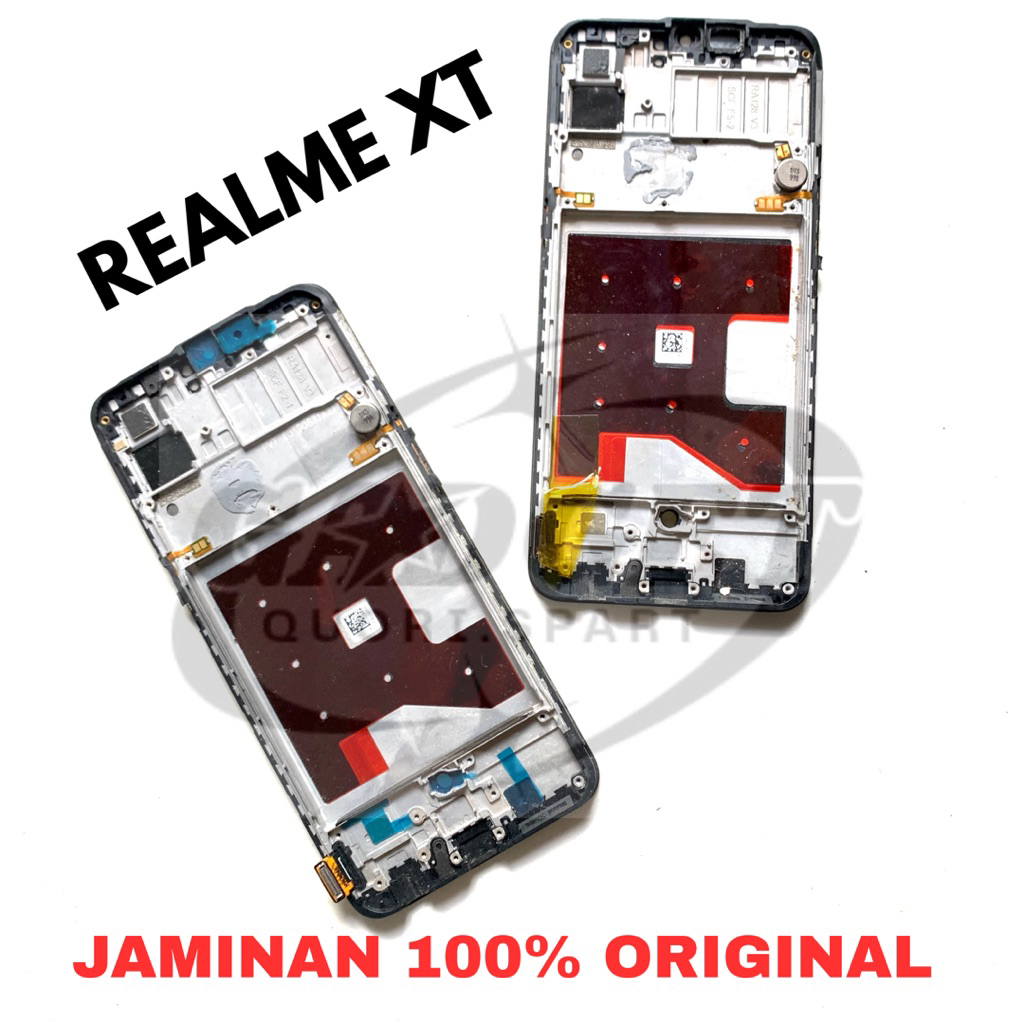 FRAME PAPAN LCD REALME XT LENGKAP TOMBOL ORIGINAL ASLI COPOTAN