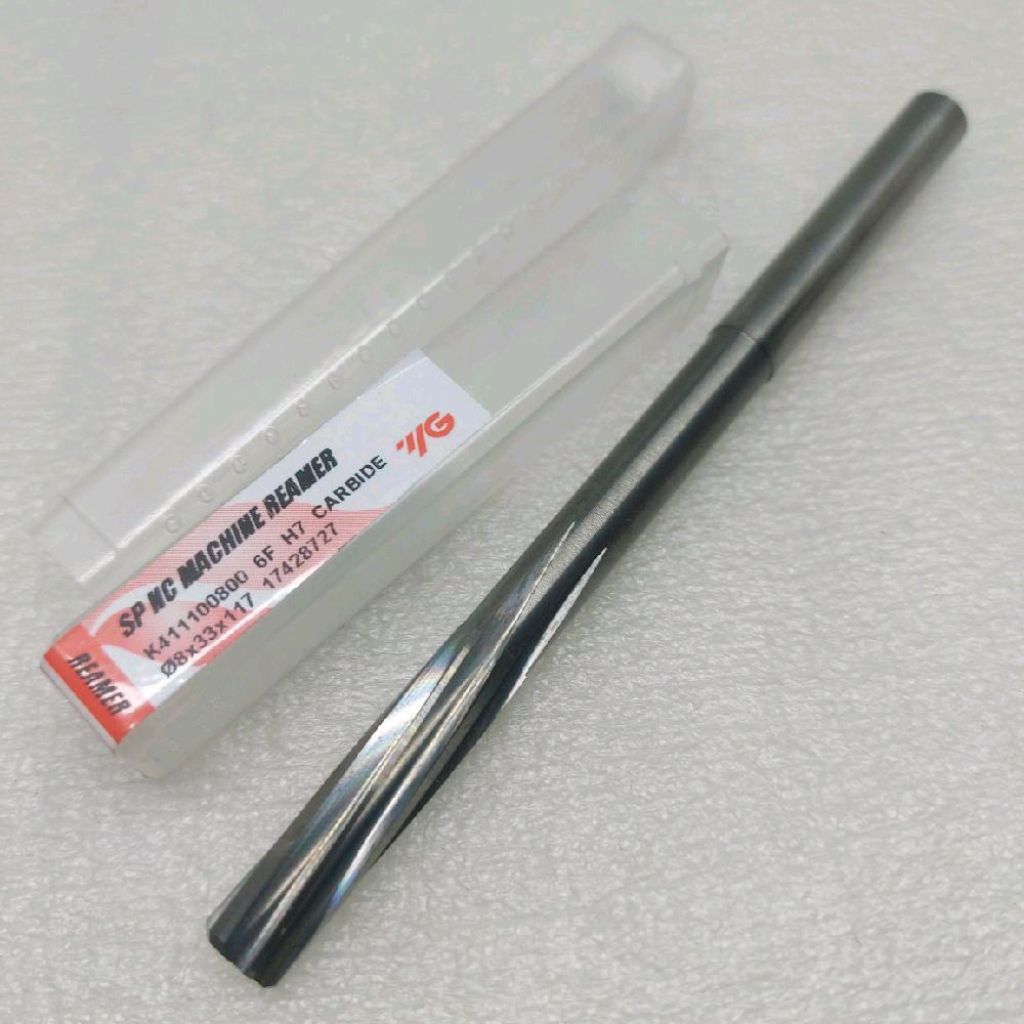 Reamer D8.0mm H7 carbide spiral WG , remer Carbide D8mm H7  spiral D8 6F H7