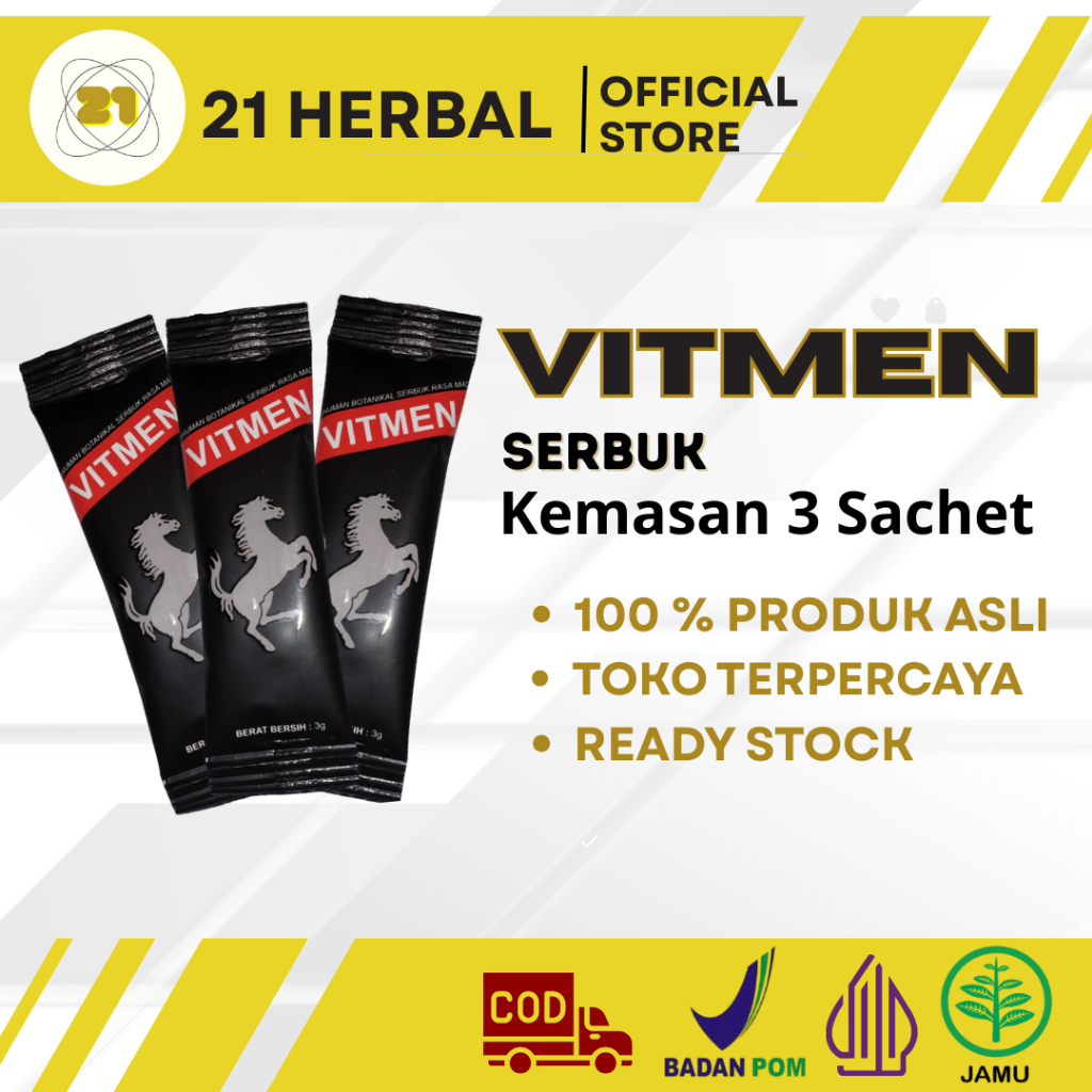 VITAMIN VITMEN- ISI 3 SACHET-BPOM & HALAL- 100 % ASLI