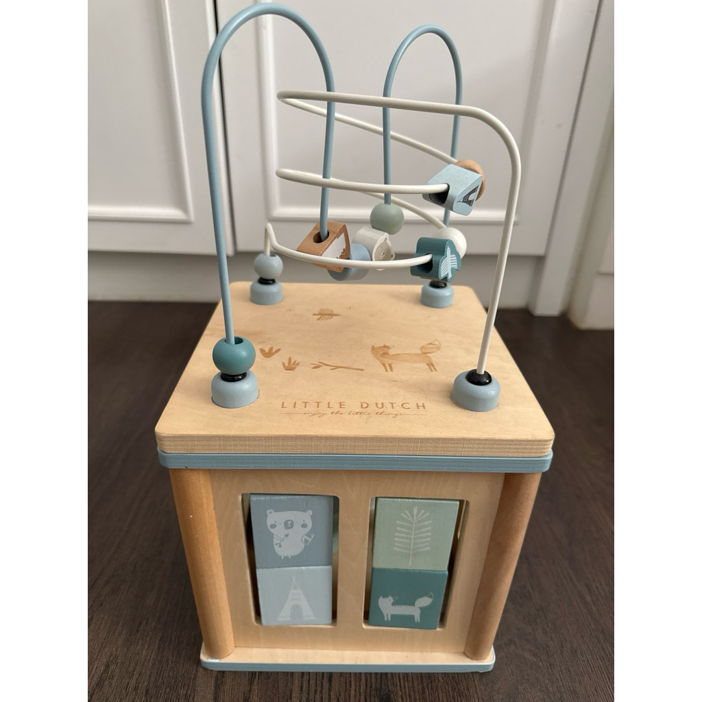 Little Dutch Wooden Activity Cube Preloved Mainan Bayi Balita