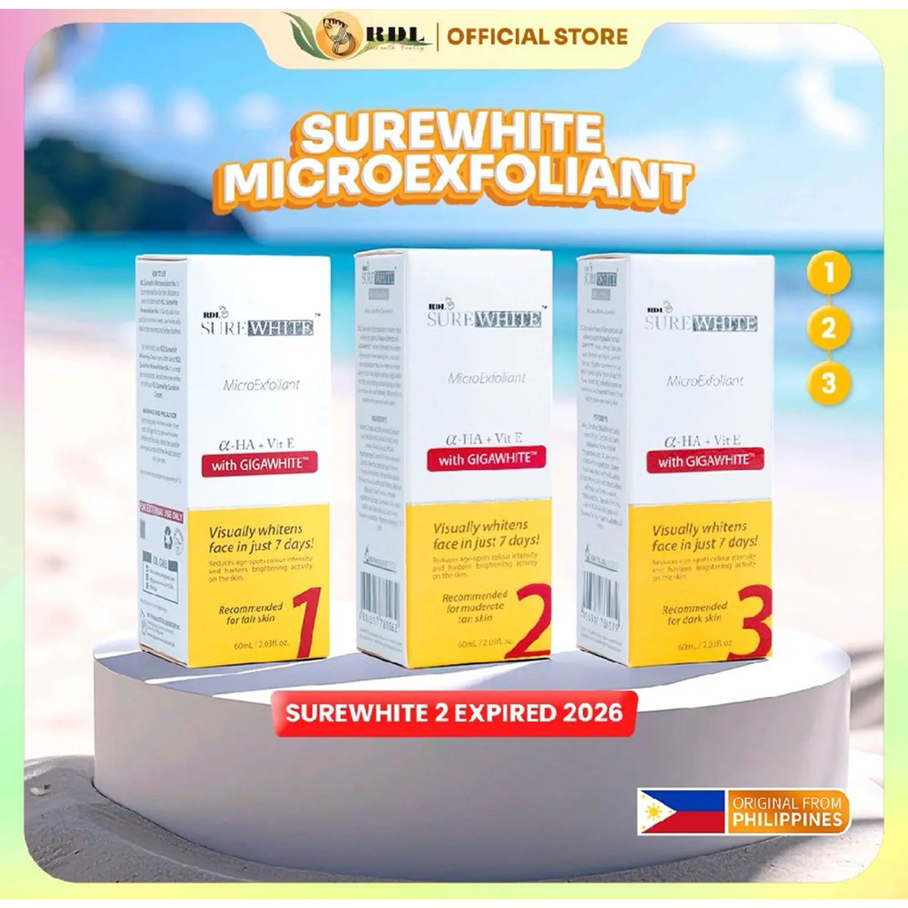 RDL SUREWHITE MICROEXFOLIANT 60ML- Toner RDL Nomor 1 2 3