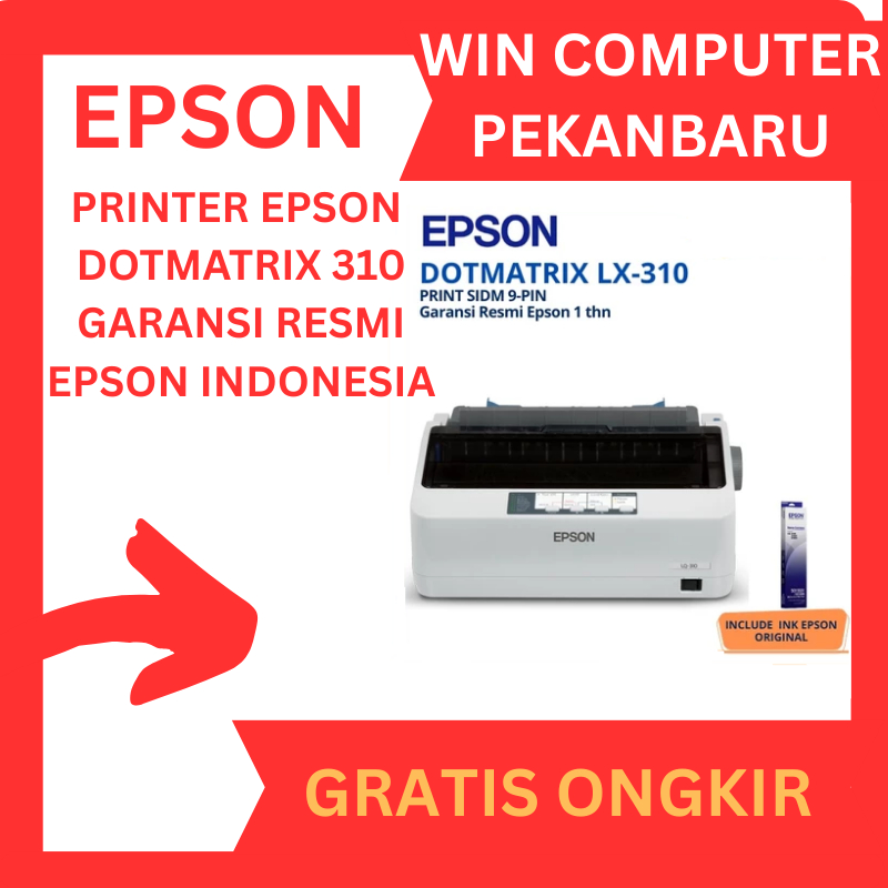 MALLIT EPSON Printer Epson LX310 Epson LX-310 LX 310 Printer Dot Matrix Garansi Resmi