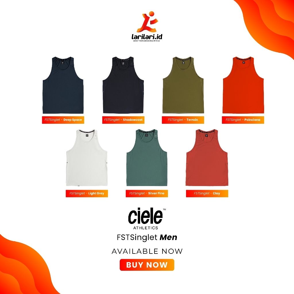 CIELE - Men - FSTSinglet Baju Lari tipe Singlet