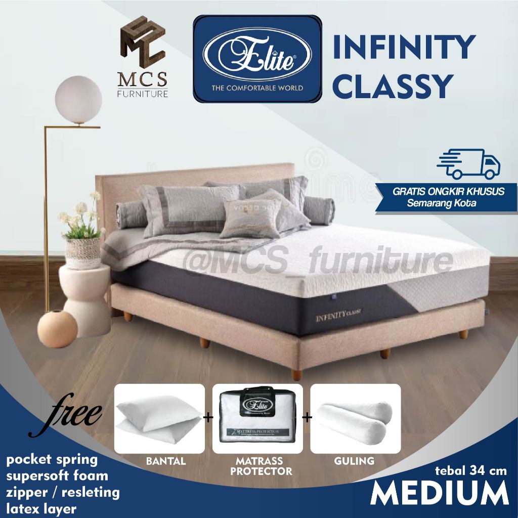 Springbed Kasur Matras ELITE Infinity Classy LATEX Mebel Furniture MCS Semarang
